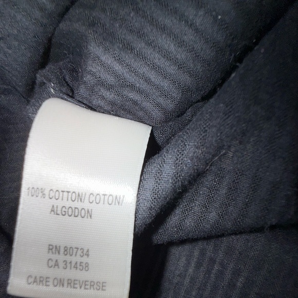 BCBGMaxAzria Black Button Down Blouse Size Small - Picture 6 of 6